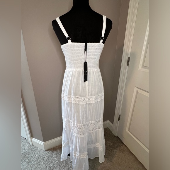 NEW White Cotton Summer Beach Dress - Women’s Small - Picture 8 of 15